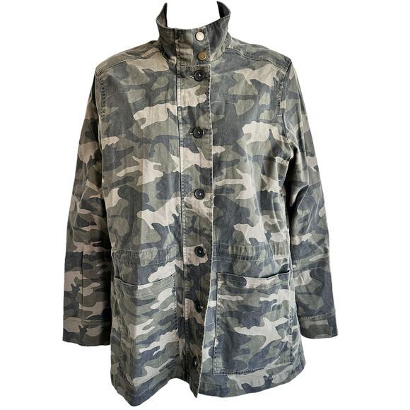 Lucky Brand Camo Utility Jacket Size M‎ - Picture 1 of 9